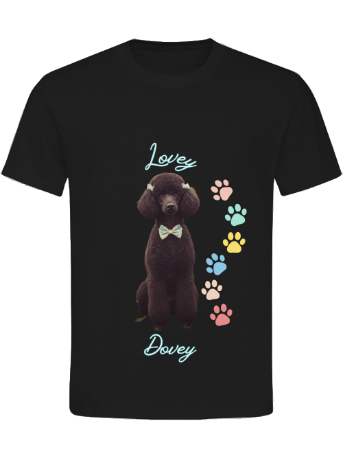 Lovey dovey  BLACK T-SHIRT