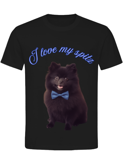I love my spitz black spitz BLACK T-SHIRT